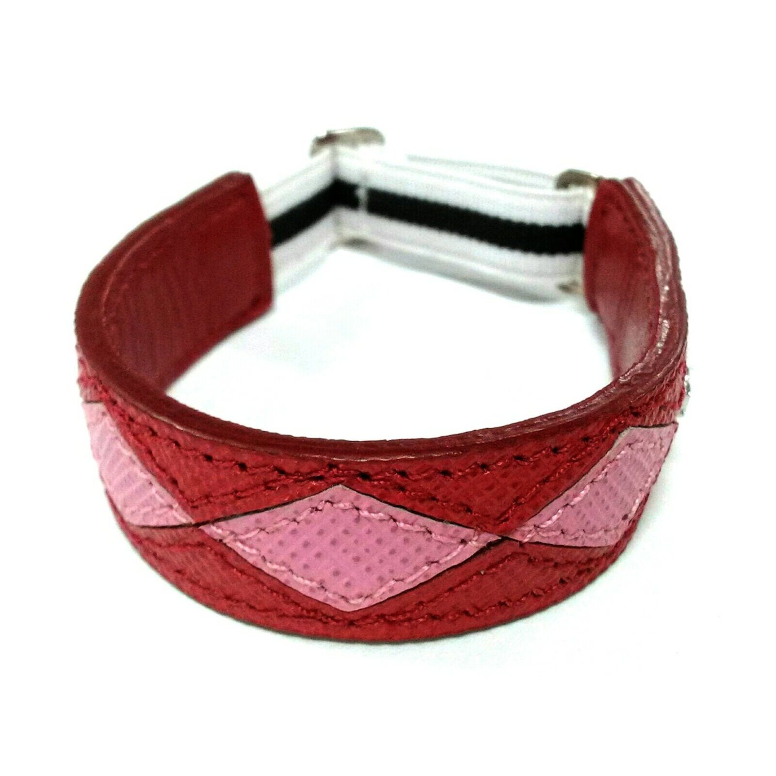 Prada Armreif/Armband aus Leder in Rot - Second Hand Prada Armreif/Armband  aus Leder in Rot buy used for 239€ (6939719)