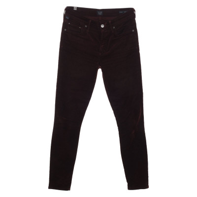 Citizens Of Humanity Trousers Cotton in Bordeaux