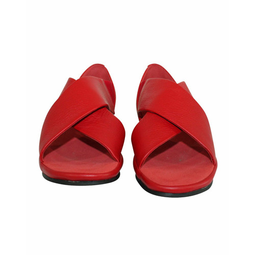 Camper Sandalen aus Leder in Rot