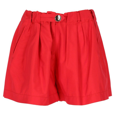 John Galliano Shorts Silk in Red