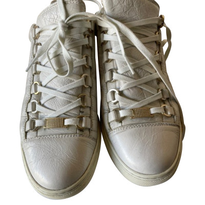 Balenciaga Lace-up shoes Leather in Cream