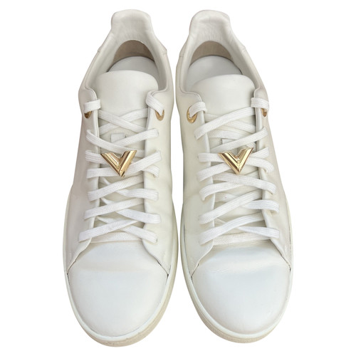 LOUIS VUITTON Donna Sneaker in Pelle in Bianco