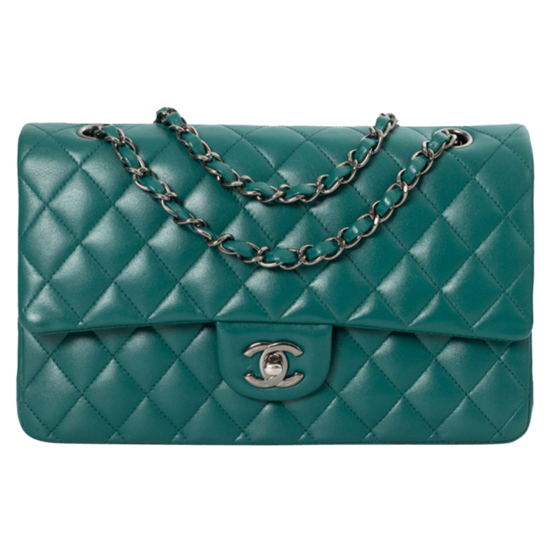 Flap Bag Leather in Green