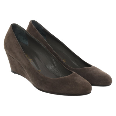 Bruno Magli Wedges Leather in Taupe