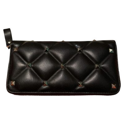 Valentino Garavani Rockstud Portemonnaie Leather in Black