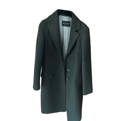 Etro Jacket/Coat Wool in Grey