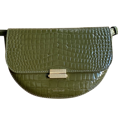 Wandler Shoulder bag Patent leather in Olive