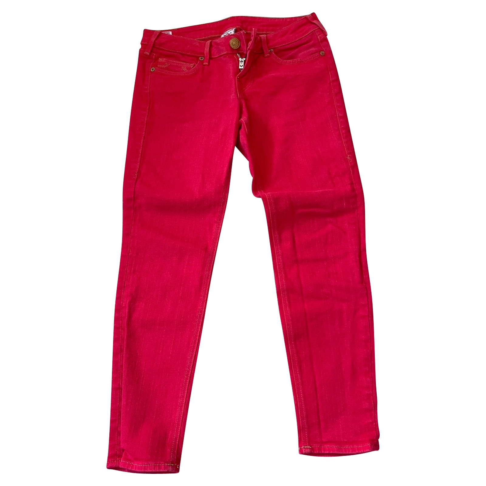 True Religion Jeans aus Baumwolle in Rot - Second Hand True Religion Jeans  aus Baumwolle in Rot buy used for 40€ (7215823)