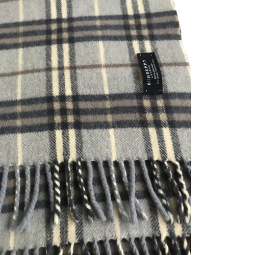 BURBERRY Women's Schal/Tuch aus Wolle in Grau | Second Hand