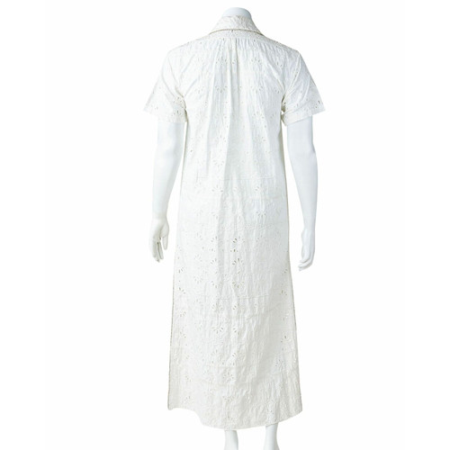 Area Kleid aus Baumwolle in Weiß