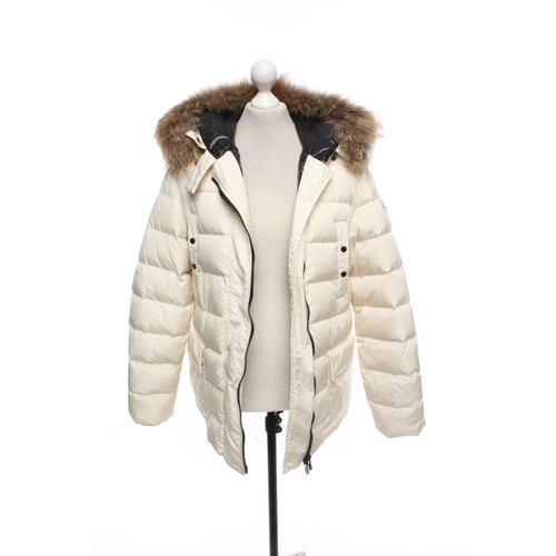 MONCLER Women's Jacket/Coat in Cream Size: XXL | Second Hand