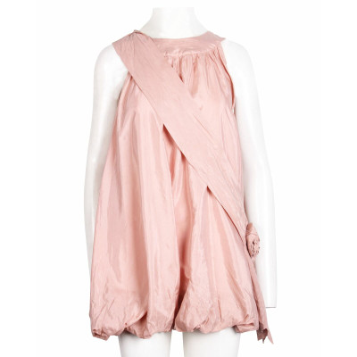 Karen Walker Kleid aus Baumwolle in Rosa / Pink