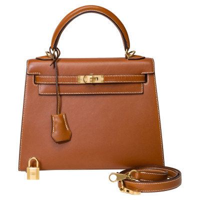 Hermès Kelly Bag 25 Leather in Gold