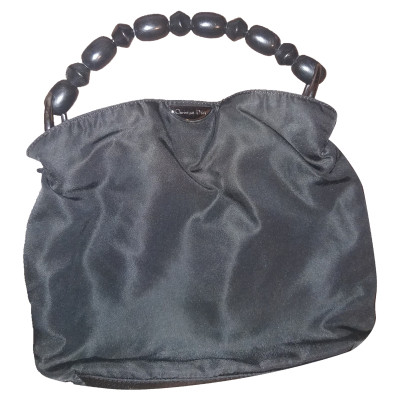 Christian Dior Handbag Linen in Black