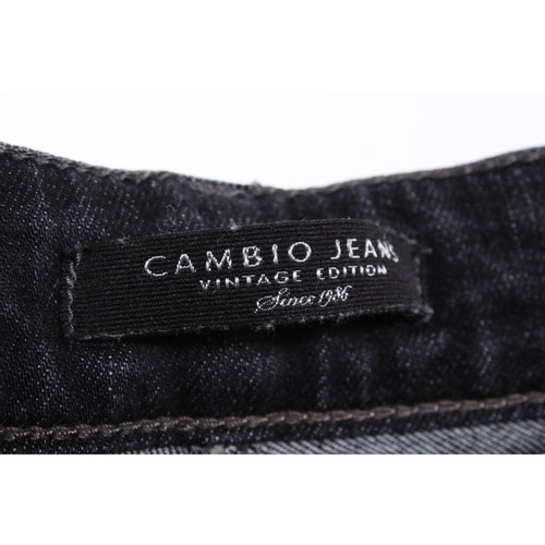 CAMBIO Dames Jeans in Grau in Maat: L | Tweedehands