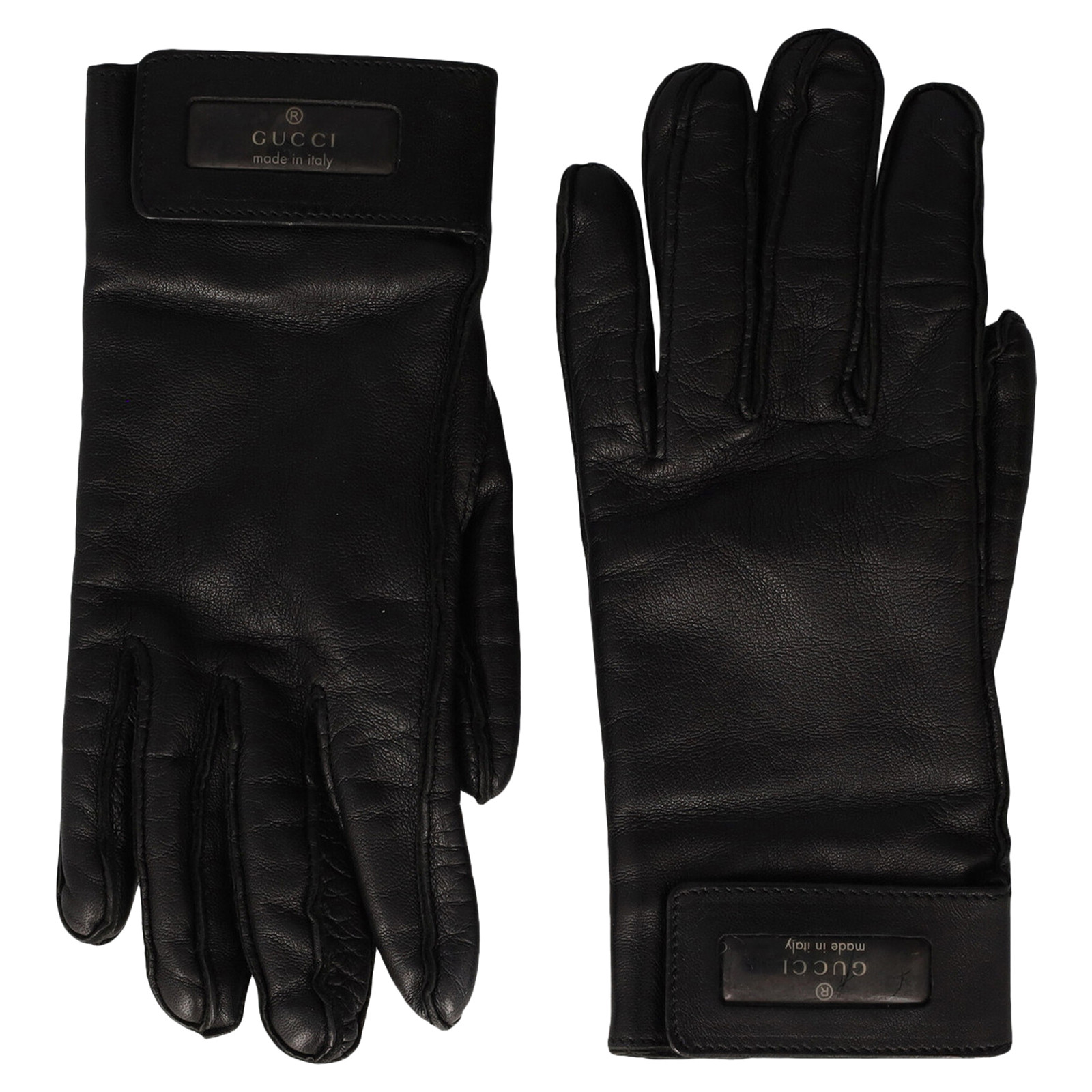 GUCCI Women's Handschuhe aus Leder in Schwarz | Second Hand
