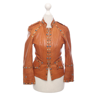 Karen Millen Jacket/Coat Leather in Brown