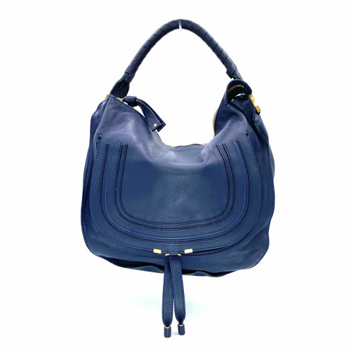 CHLOÉ Damen Marcie Bag aus Leder in Blau | Second Hand