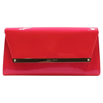 Jimmy Choo Clutch Bag Patent leather in Pink