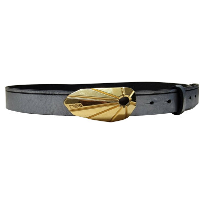 Emporio Armani Belt Leather in Silvery