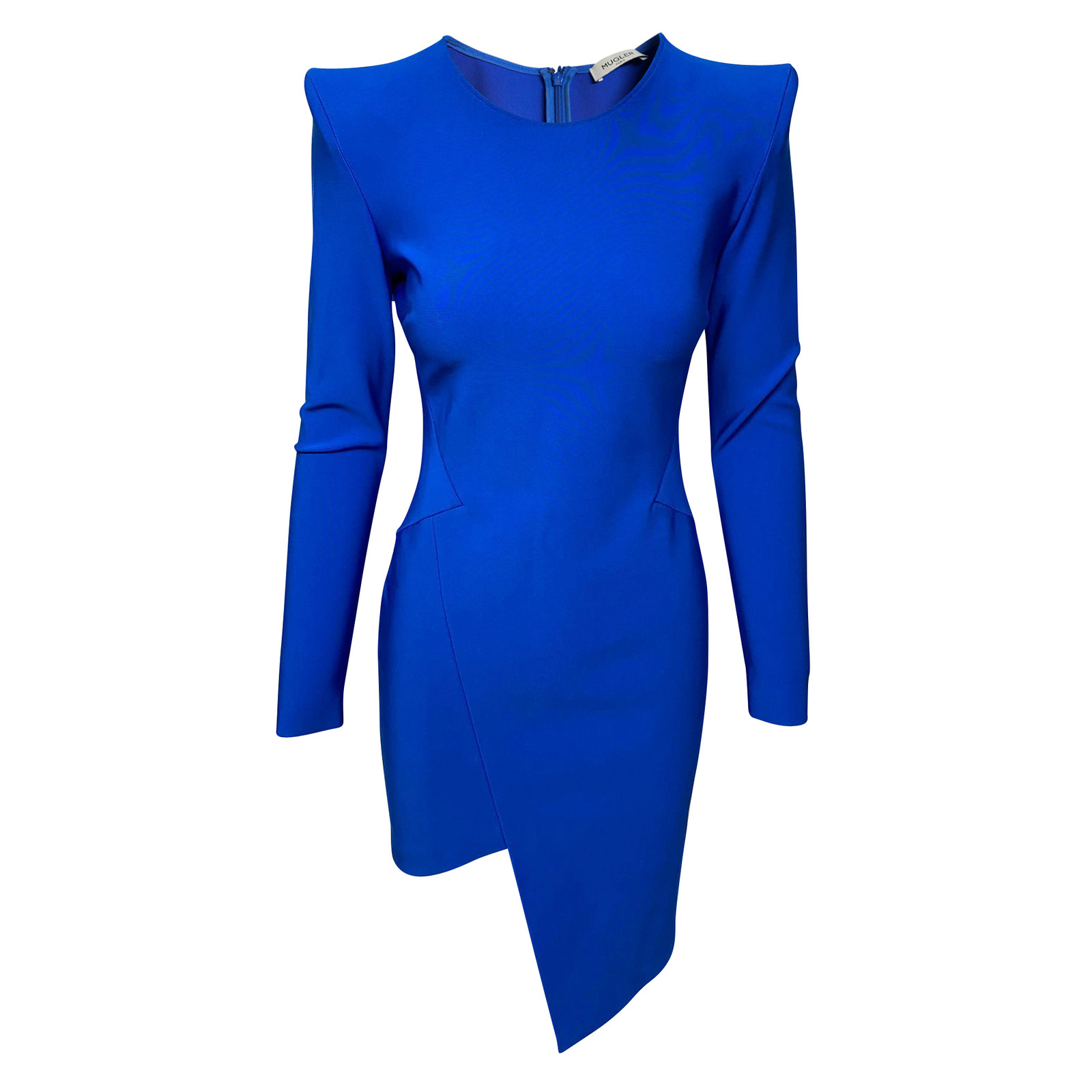 MUGLER Women's Kleid aus Viskose in Blau Size: FR 38
