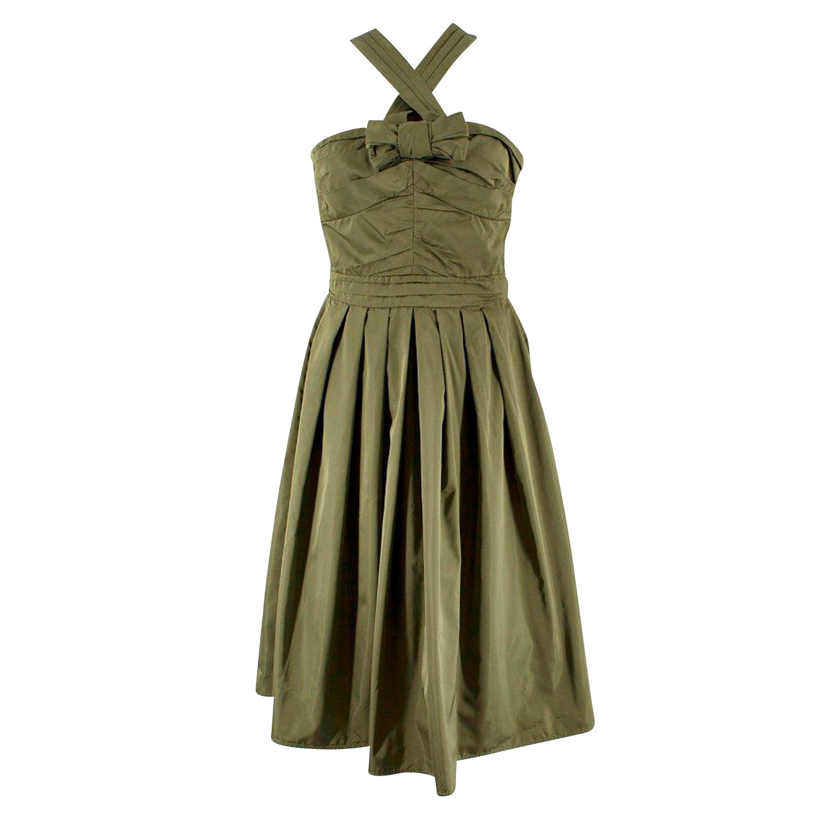 BURBERRY Women's Kleid aus Seide in Grün Size: S