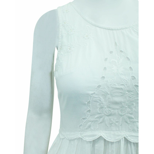 Jill Stuart Kleid aus Baumwolle in Weiß