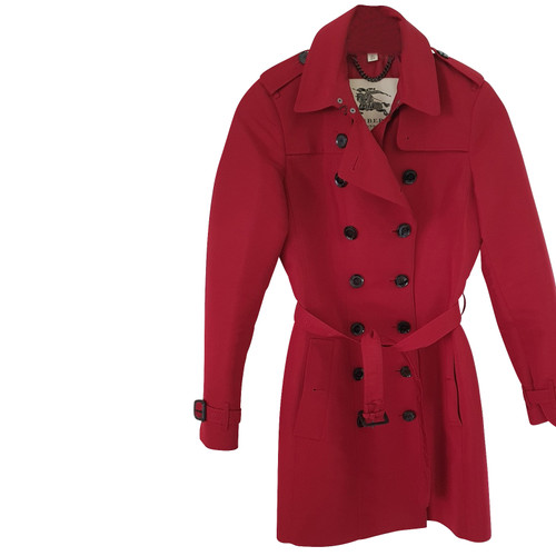 BURBERRY Femme Veste/Manteau en Rouge en Taille: DE 36