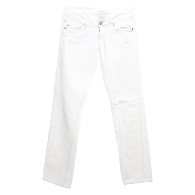 Victoria Beckham For Rock & Republic Jeans en Coton en Blanc