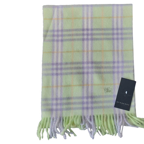 BURBERRY Damen Schal/Tuch aus Wolle in Grün | Second Hand