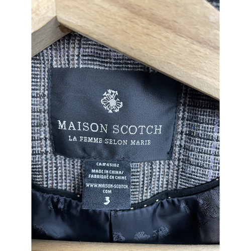 MAISON SCOTCH Femme Jacke/Mantel aus Wolle in Braun
