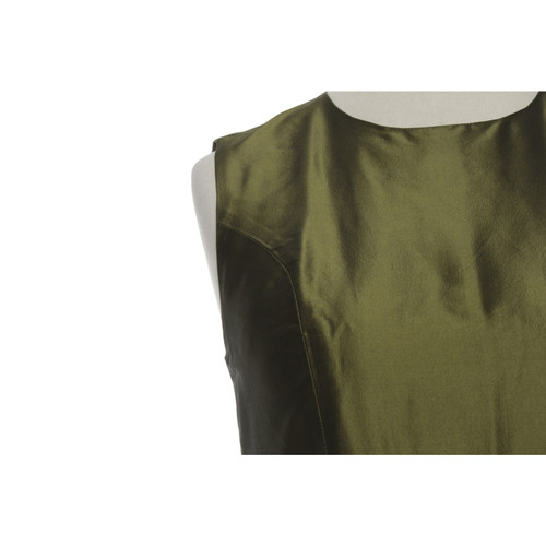 PAUW Dames Kleid aus Seide in Grün in Maat: S | Tweedehands