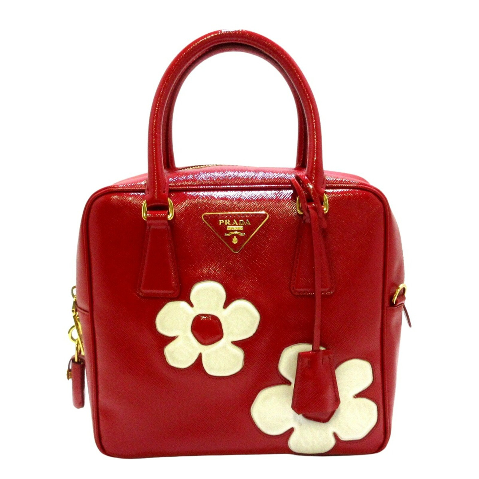 Prada Handtasche aus Lackleder in Rot - Second Hand Prada Handtasche aus  Lackleder in Rot buy used for 1095€ (7562307)