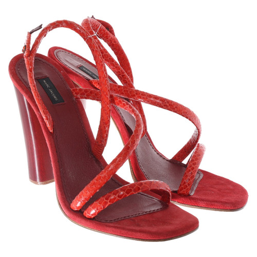 MARC JACOBS Women's Sandals Leather in Red Size: EU 38