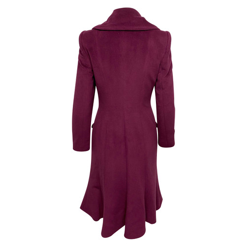 GIORGIO ARMANI Damen Jacke/Mantel aus Wolle in Violett