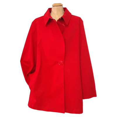 Elena Mirò Jacket/Coat Cotton in Red