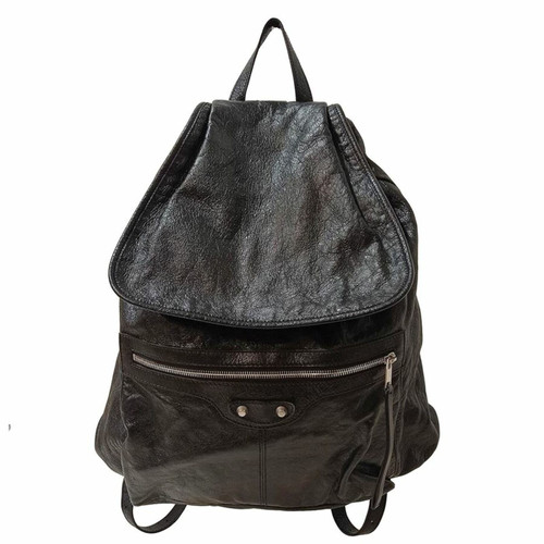 BALENCIAGA Women's Backpack Leather in Black | Second Hand