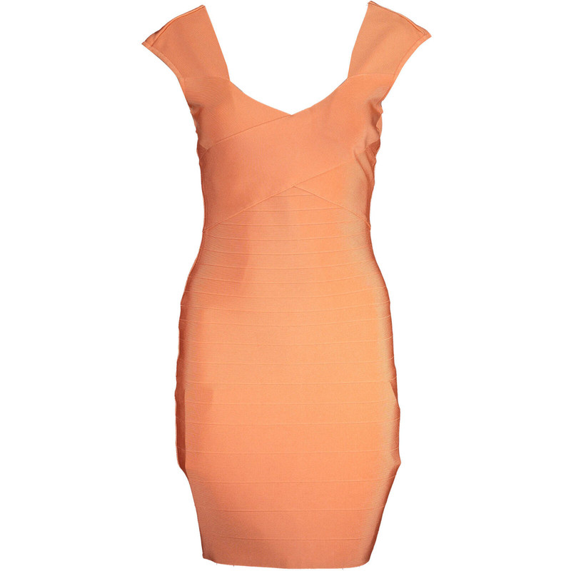 guess orange dress