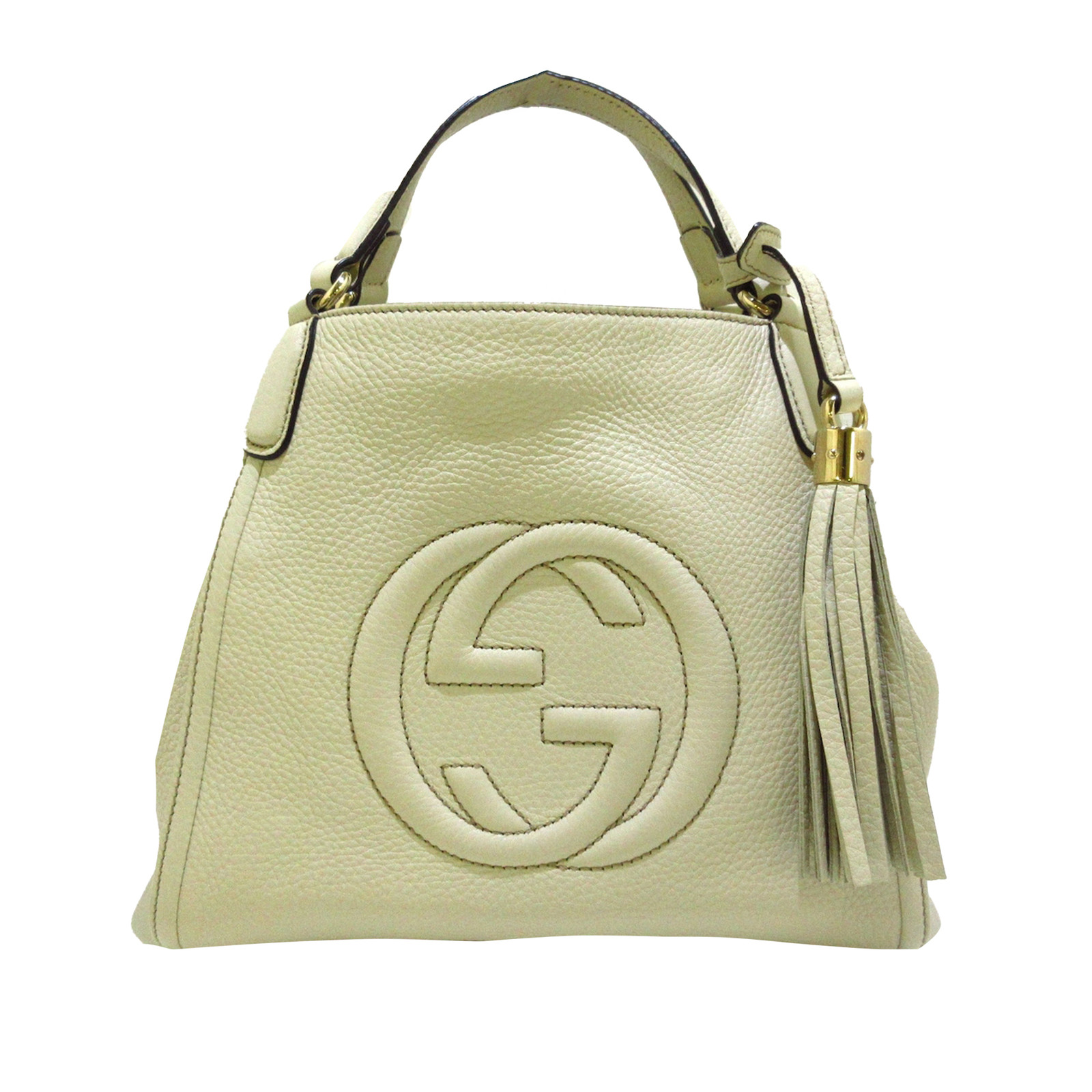 Gucci Soho Bag aus Leder in Weiß - Second Hand Gucci Soho Bag aus Leder in  Weiß gebraucht kaufen für 1009€ (7647990)