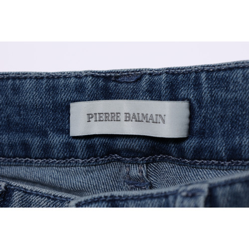 PIERRE BALMAIN Dames Jeans Katoen in Blauw in Maat: W25