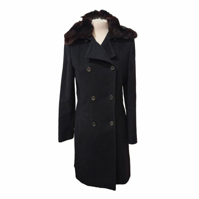 Kiton Jacket/Coat Cashmere in Black