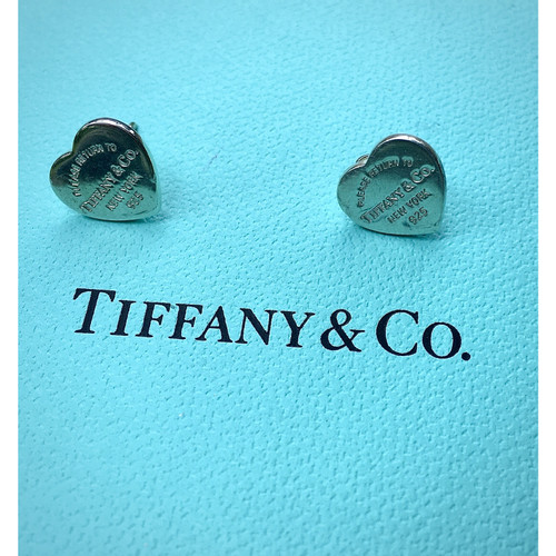 TIFFANY & CO. Damen Herz-Ohrstecker silber aus Silber in Silbern