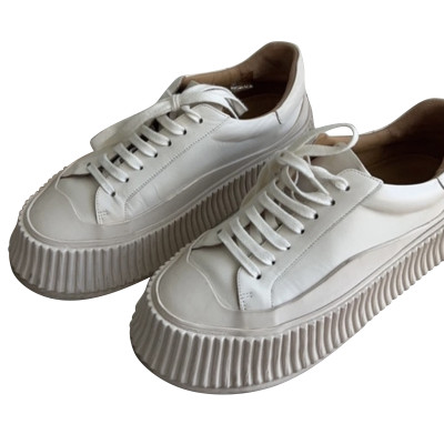 Jil Sander Trainers Leather in Cream