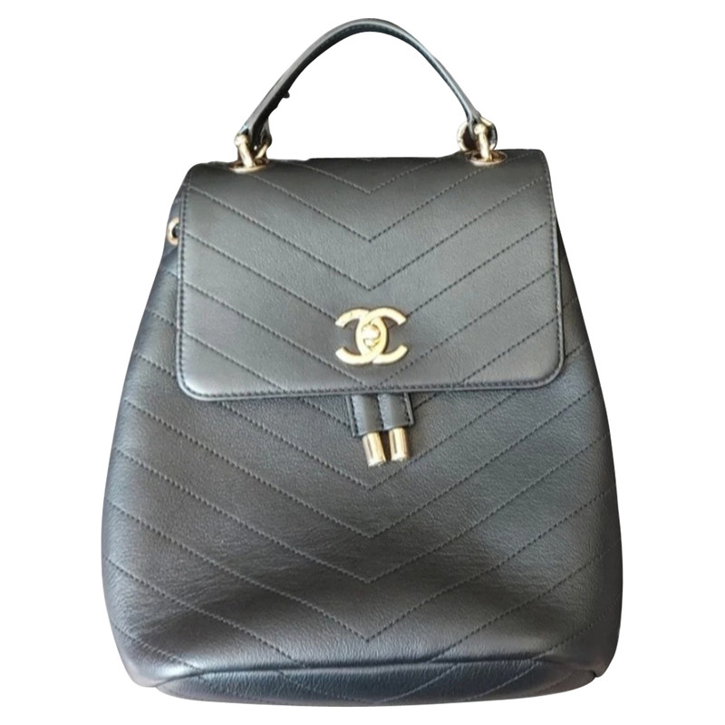 chanel chevron backpack