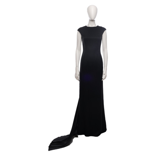 ESCADA Damen Kleid aus Seide in Schwarz Größe: DE 36