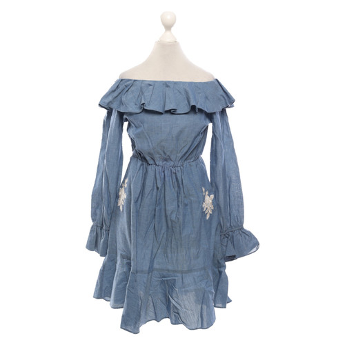 TWINSET MILANO Damen Kleid aus Baumwolle in Blau
