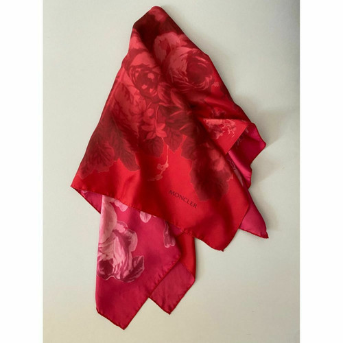 MONCLER Damen Schal/Tuch aus Seide in Rot | Second Hand
