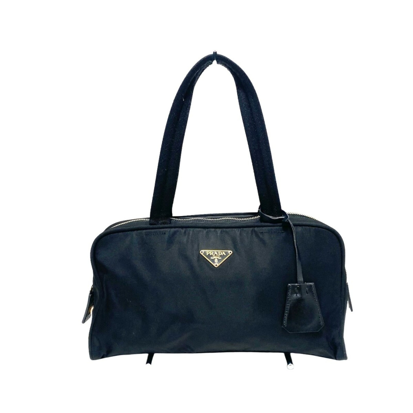 PRADA Women's Handtasche aus Baumwolle in Schwarz