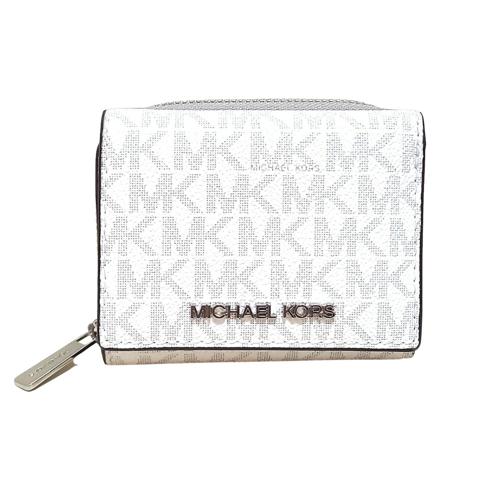 MICHAEL KORS Women's Täschchen/Portemonnaie aus Leder in Weiß