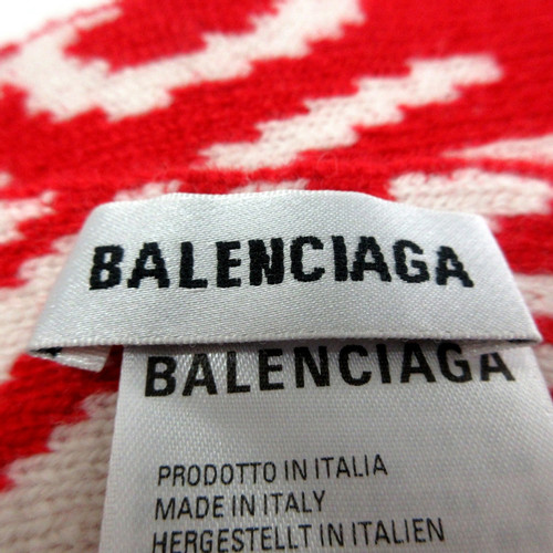 BALENCIAGA Women's Schal/Tuch aus Wolle in Rot | Second Hand